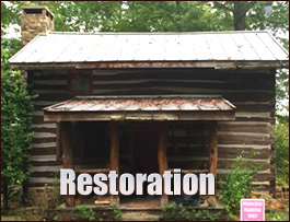 Historic Log Cabin Restoration  Cobbs Creek, Virginia